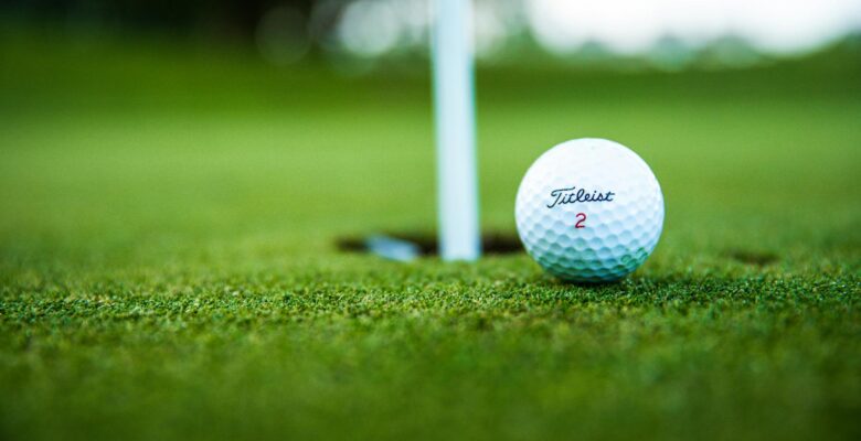 close up photo of golf ball