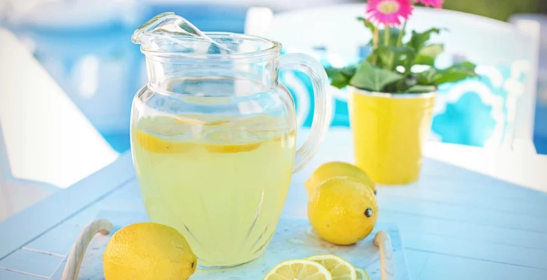 Free lemonade pitcher, summer, pool