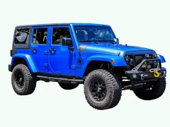 Blue jeep, location unknown, date