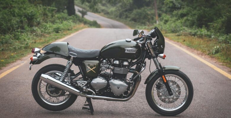 motorcycle in the middle of the road