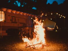 bonfire during nighttime