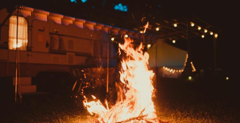 bonfire during nighttime