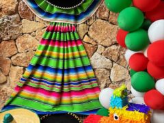 vibrant mexican fiesta decorations display