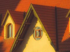 charming cottage with red tiled roof