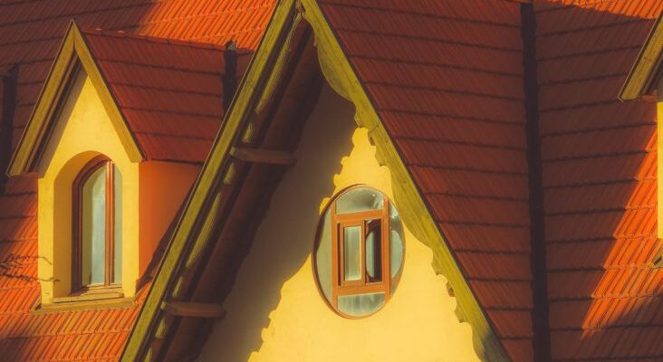 charming cottage with red tiled roof